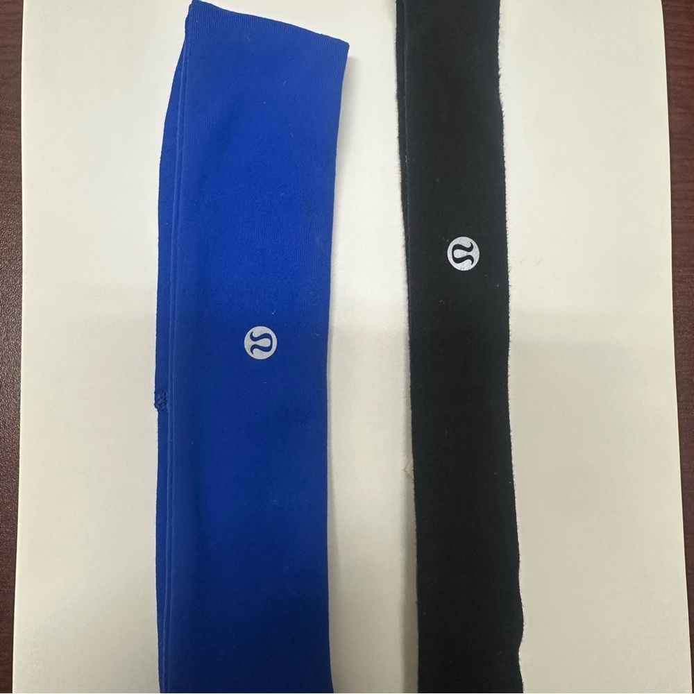 lululemon athletica Blue and Black Headbands
